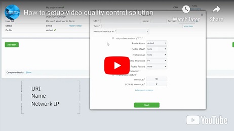 setup video quality control solution